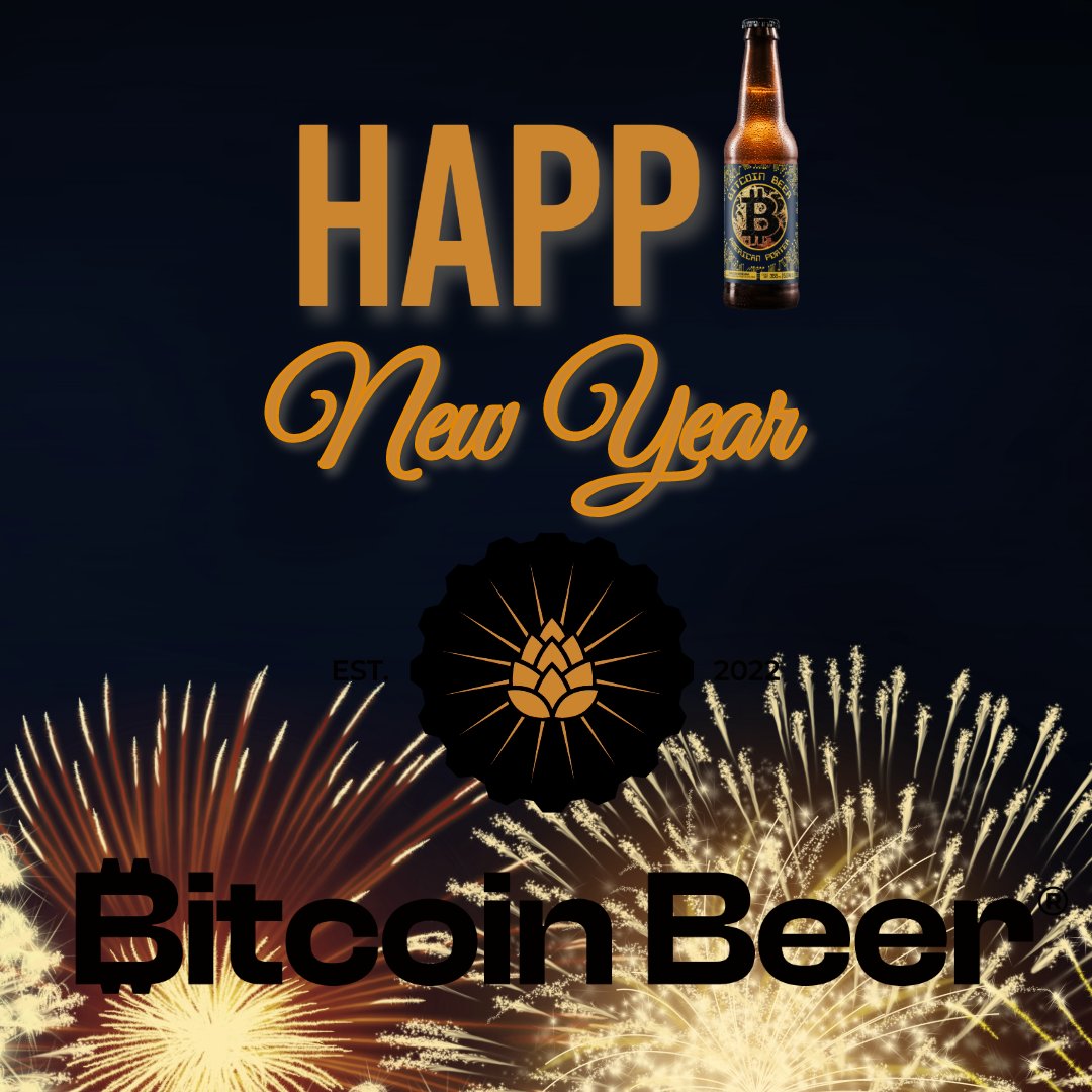 Ring in #2023 with a clink! 🥂✨ #BitcoinBeer is here to innovate your New Year's celebration. #HappyNewYear #CheersToInnovation #CraftBeerLovers