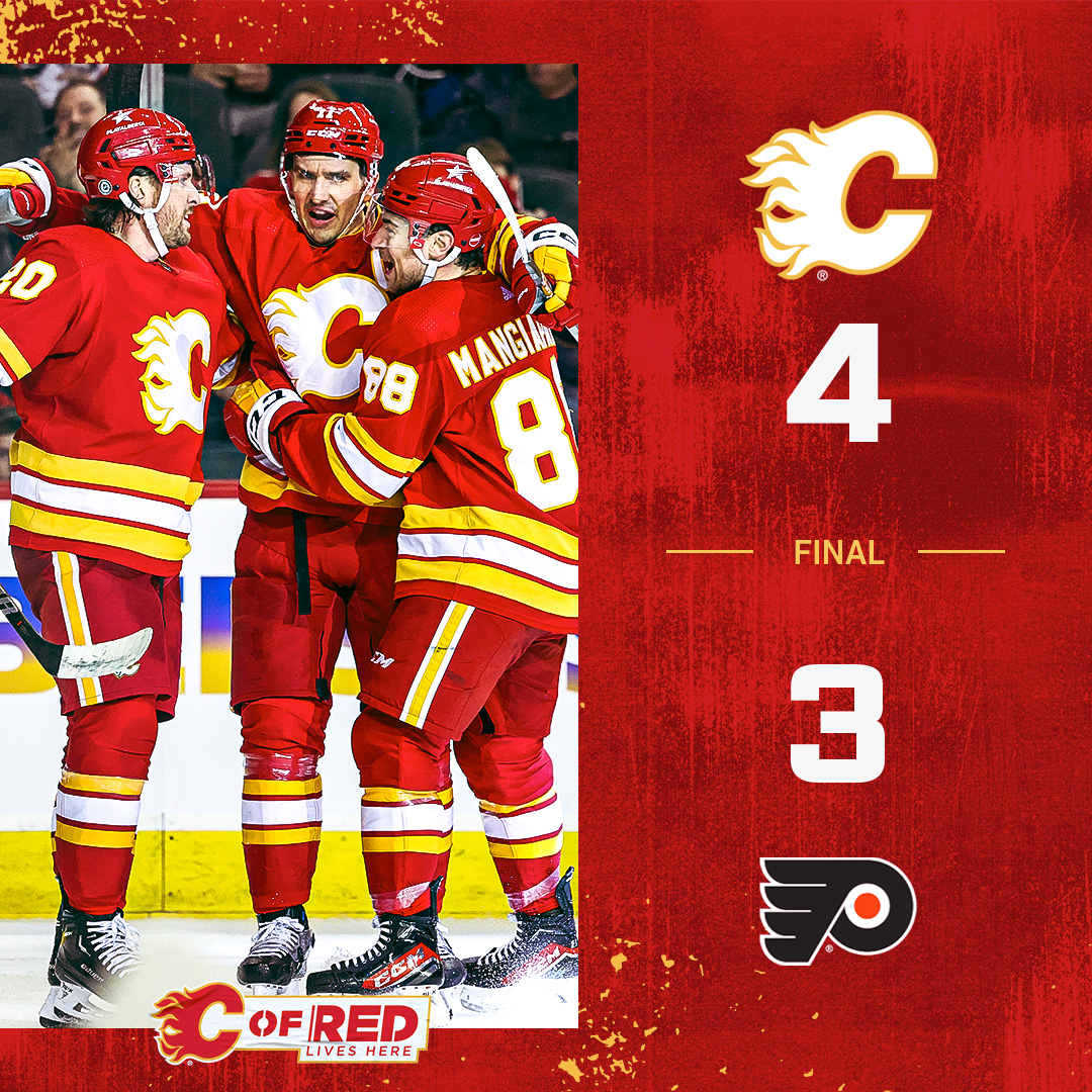 NHLFlames's tweet photo. ENDING 2023 WITH A W! https://t.co/UrkaZxSH0B