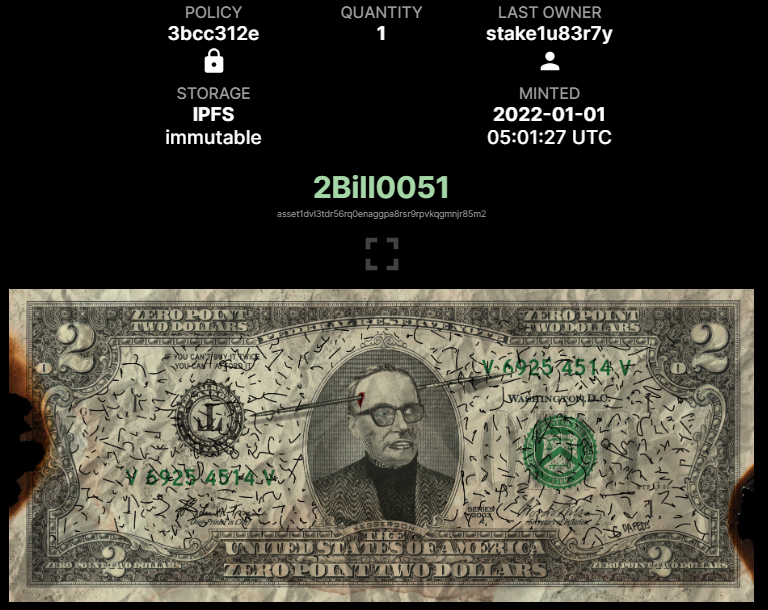 I know where I was and what I was doing two years ago tonight thanks to #Cardano's immutable #blockchain

Happy Yew Near <a href="/OldMoneyNFT/">Old Money</a>, and to all the #NFT Mfers planning to grind again with me in 2024!