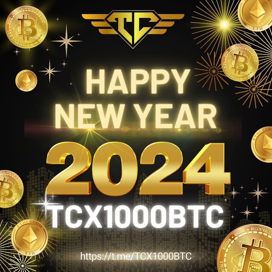 AlexNguyenTCX's tweet photo. 🎉 Say Goodbye 2023, Welcome 2024 🎉

TCX1000BTCers thân mến, 

Lại một năm nữa qua đi, và chúng ta đã cùng nhau trải qua đủ các cảm xúc vui, buồn trong thị trường Crypto khắc nghiệt này.

Cảm ơn các bạn đã luôn đồng hành và ủng hộ đỗi ngũ Admin TCX suốt năm qua. 

Bước sang năm mới, TCX1000BTC chúc cho toàn thể ae Traders chúng ta có thật nhiều sức khỏe, sự nghiệp thăng hoa, vạn sự như ý, và đầu tư đâu lãi đó.

Năm con Rồng là phải rực rỡ, đánh con nào con đó bay cao, bay nhanh như Rồng bay lên trời. Nói không với SL, chỉ có TP, x5, x10 tài khoản thôi nha. 

🥂 Nâng ly, Chúc mừng năm mới 2024 🎆🎆