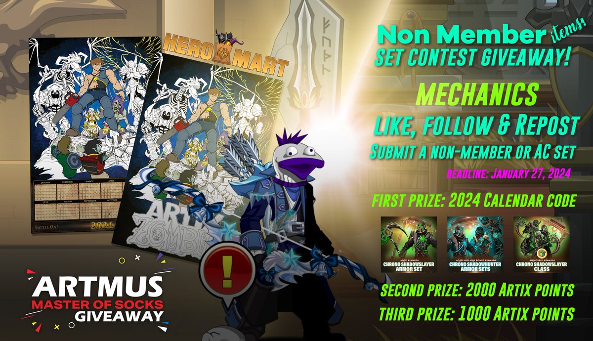 ✨ Happy New Year ✨

Giveaway Rules

- Like ,Follow &amp; Retweet’s 
- Comment Your non member set or ac 
- Ends 27 January GL All

Note : <a href="/YonStatue/">ً</a> will Judge the contest ✨

#AQW