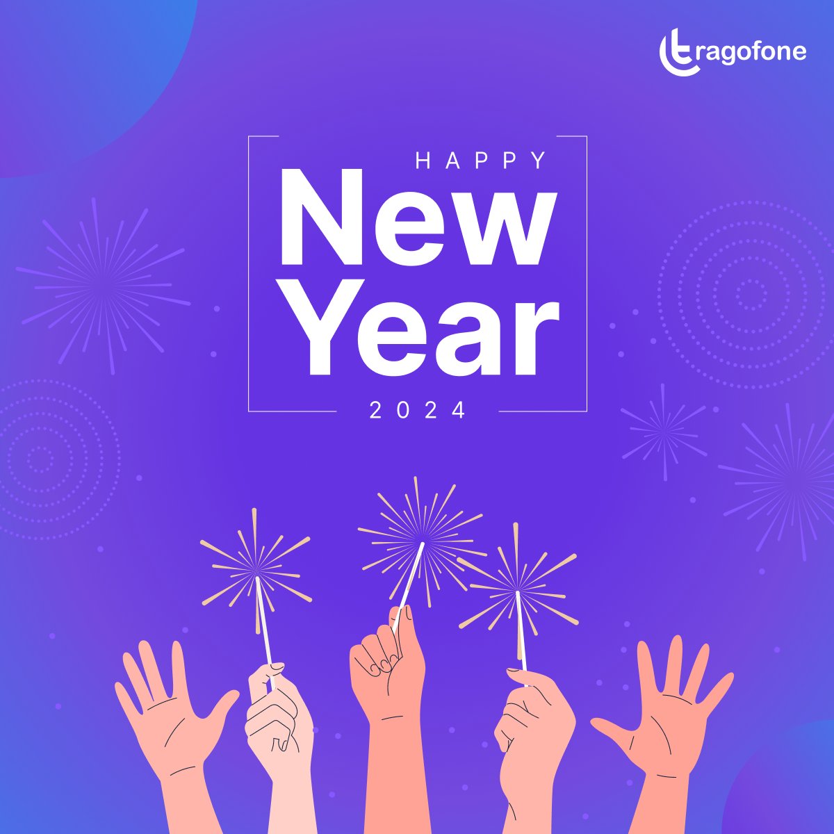 Happy New Year! May the coming year bring you joy, success, and memorable moments. - Team Tragofone! #HappyNewYear #newyeargreetings #HappyNewYear2024 #Welcome2024 #Tragofone