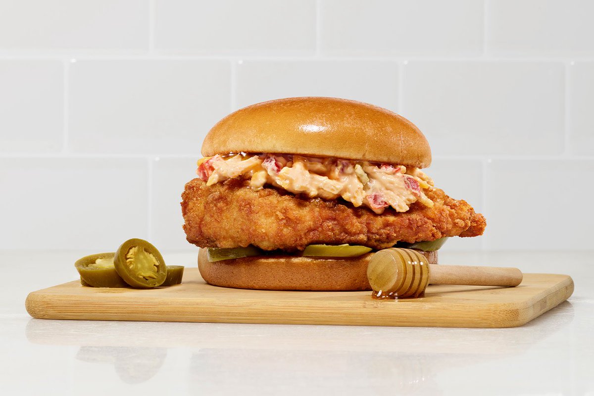 DaveKingRules's tweet photo. And the 2023 “Sandwich of the Year” goes to… Holy Moly, a national upset! The “Sandwich of the Year” goes to @ChickfilA for the Honey Pepper Pimento Chicken sandwich. As advertised, it brought savory, sweet, heat in 2023! Congrats @ChickfilA! #davekingawards #davekingawards2023 https://t.co/Z5pigGO2yt