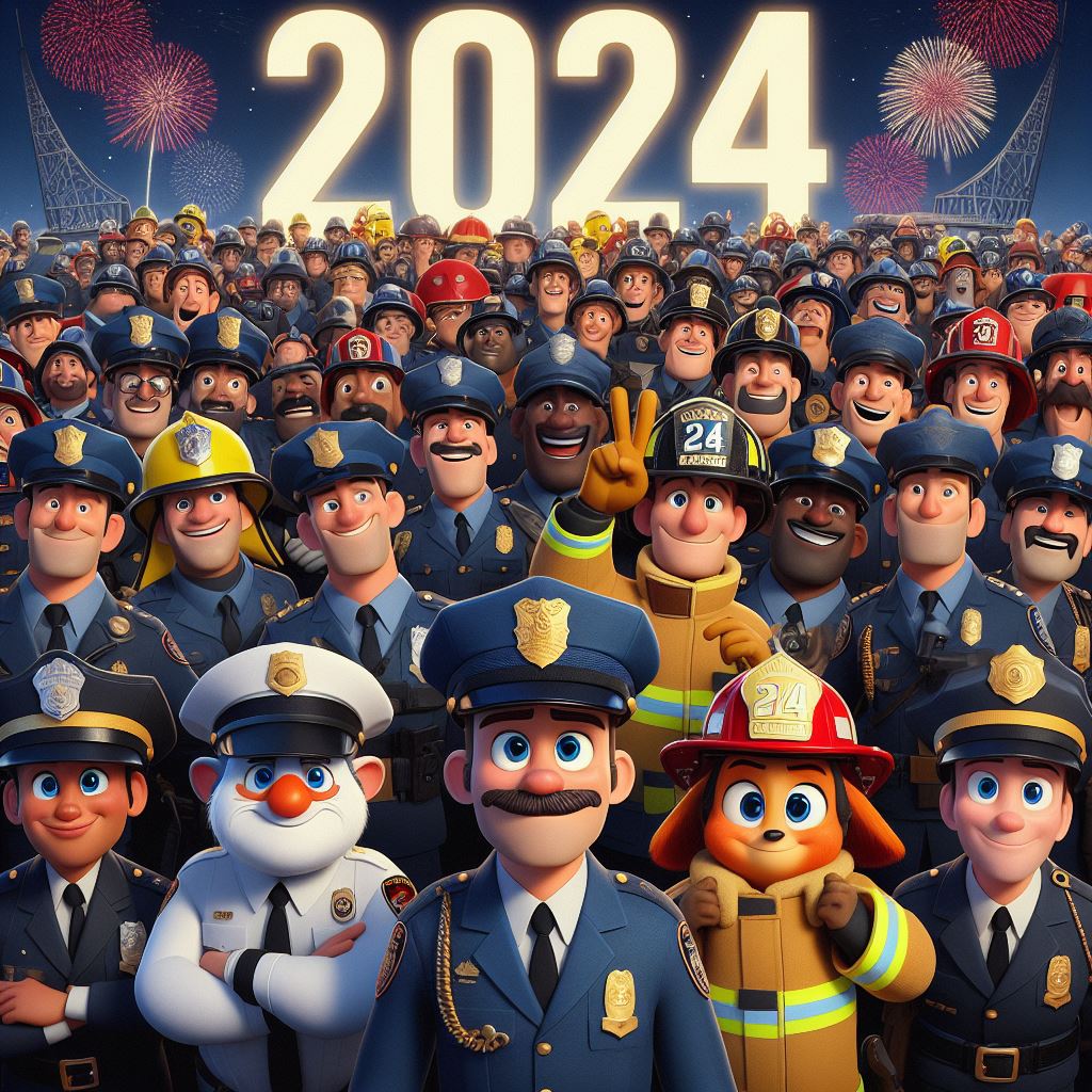 IEDO wishes all first responders, and especially those on duty tonight, a very happy and successful New Year 2024 !