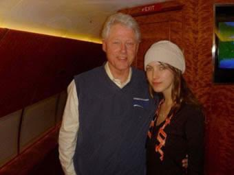 Who is this girl with Bill Clinton?