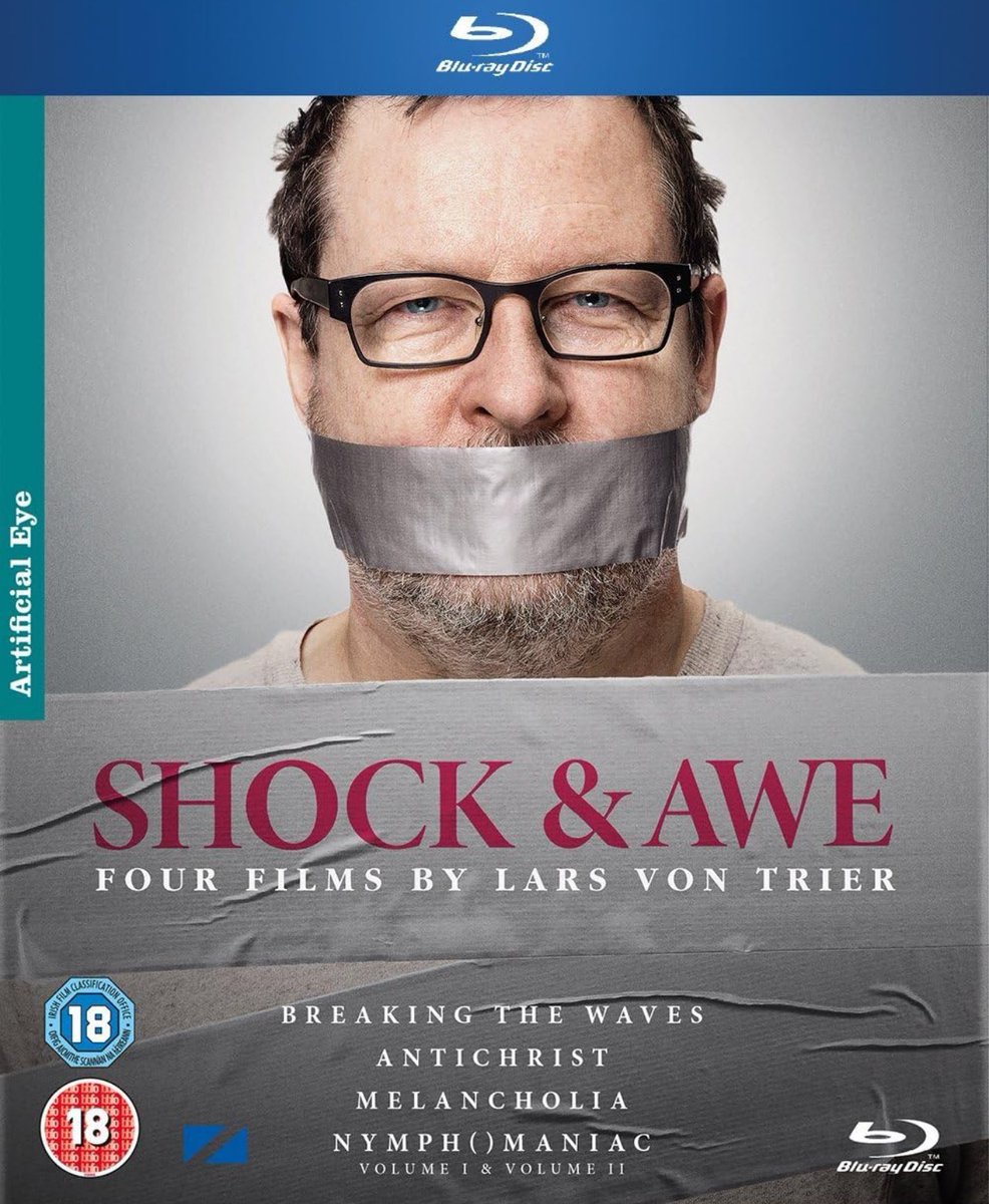 This Lars von Trier box set cover looks like a Netflix comedy special where all the jokes are about being canceled