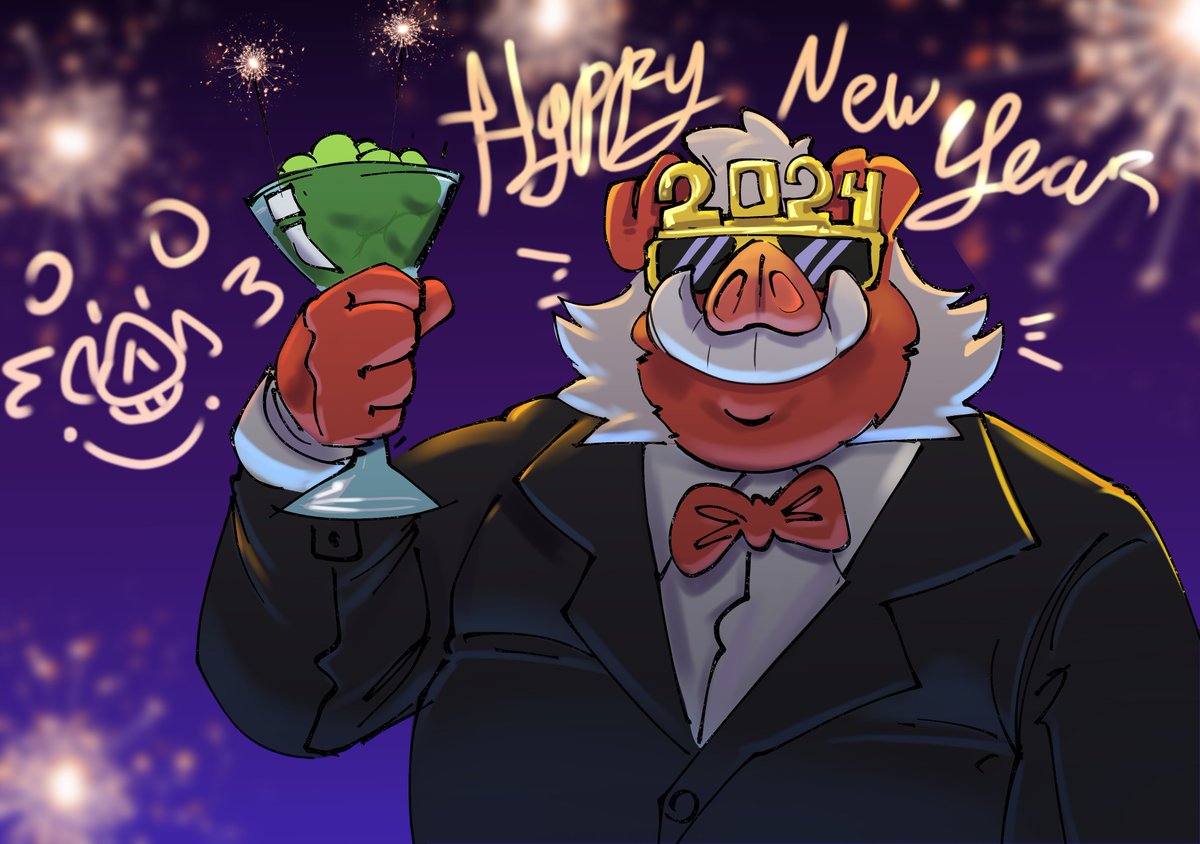 「3...2...1 HAPPY NEW YEAR!!!   Thank you 」|Saisio (Open commissions )のイラスト