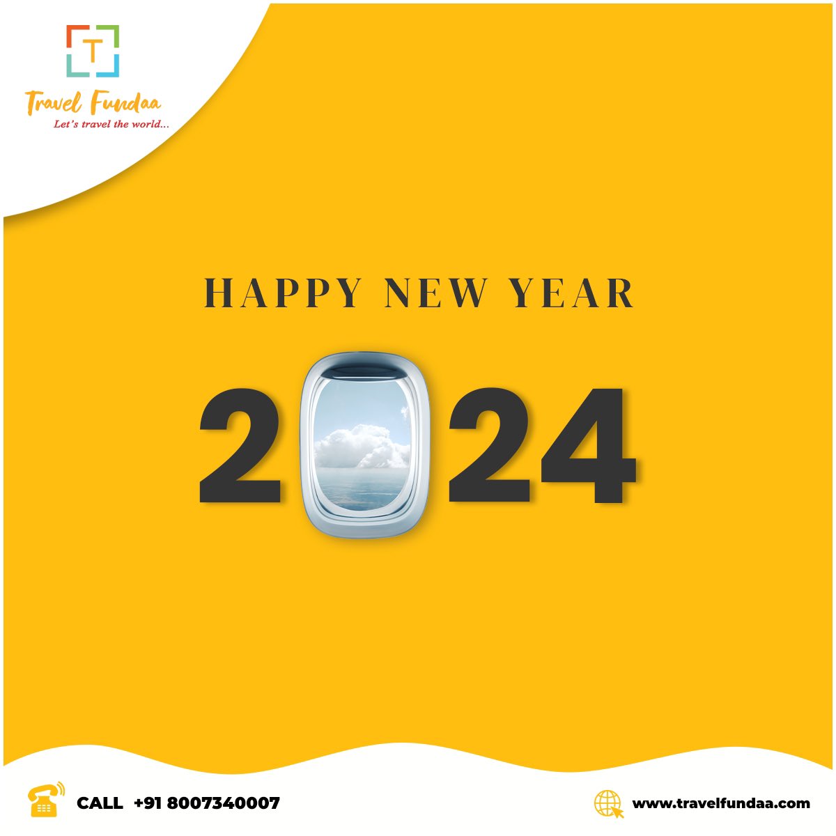 TravelFundaa's tweet photo. "Wishing you a year filled with wanderlust, incredible destinations, and unforgettable adventures !

Let's explore new horizons together in 2024. 🌍✈️ #HappyNewYear #TravelGoals #HappyNewYear2023 #NewBeginnings2024 #NewYear #NewYearEve https://t.co/cX1cJ1JOaI