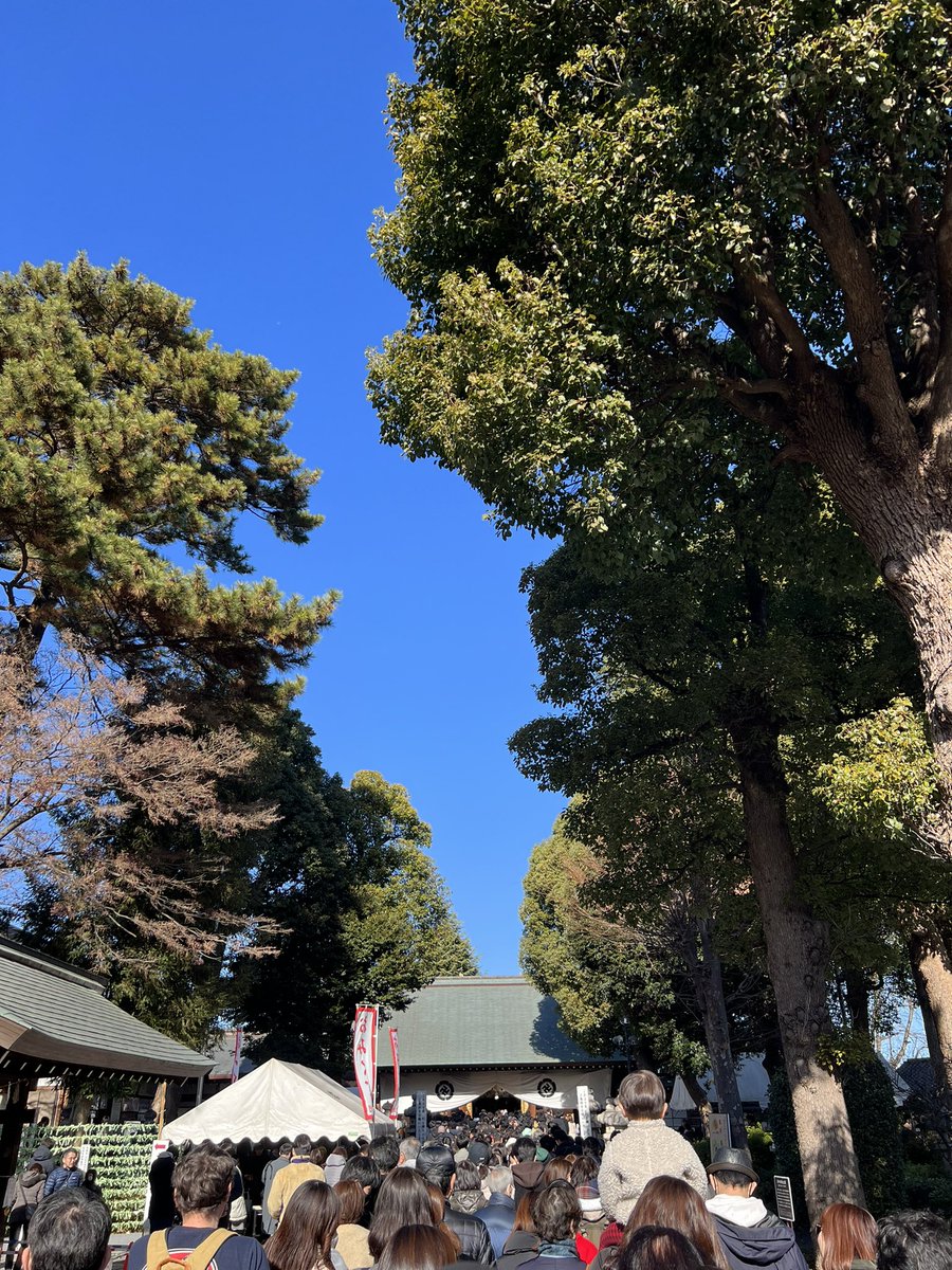 明けましておめでとうございます🐉☀️
皆さんにとって良いサウナな一年になりますように🧖　快晴は清々しいですね😊　
初詣日本らしくて好きです🎍