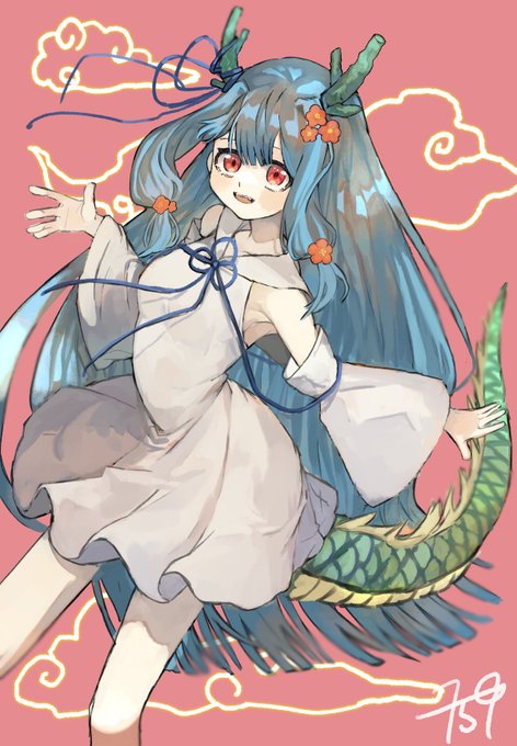 「dragon girl dress」 illustration images(Latest)｜3pages