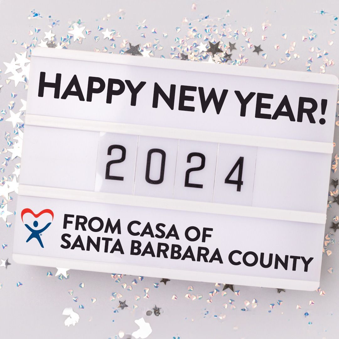 Happy New Year from all of us at CASA of Santa Barbara County! #sbcasa #ChangeAChildsStory