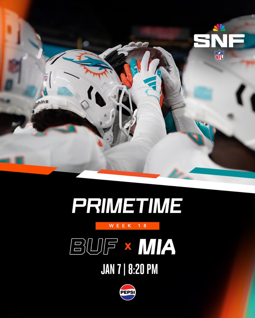 We will host the Bills on January 7th on @SNFonNBC 📍 @HardRockStadium