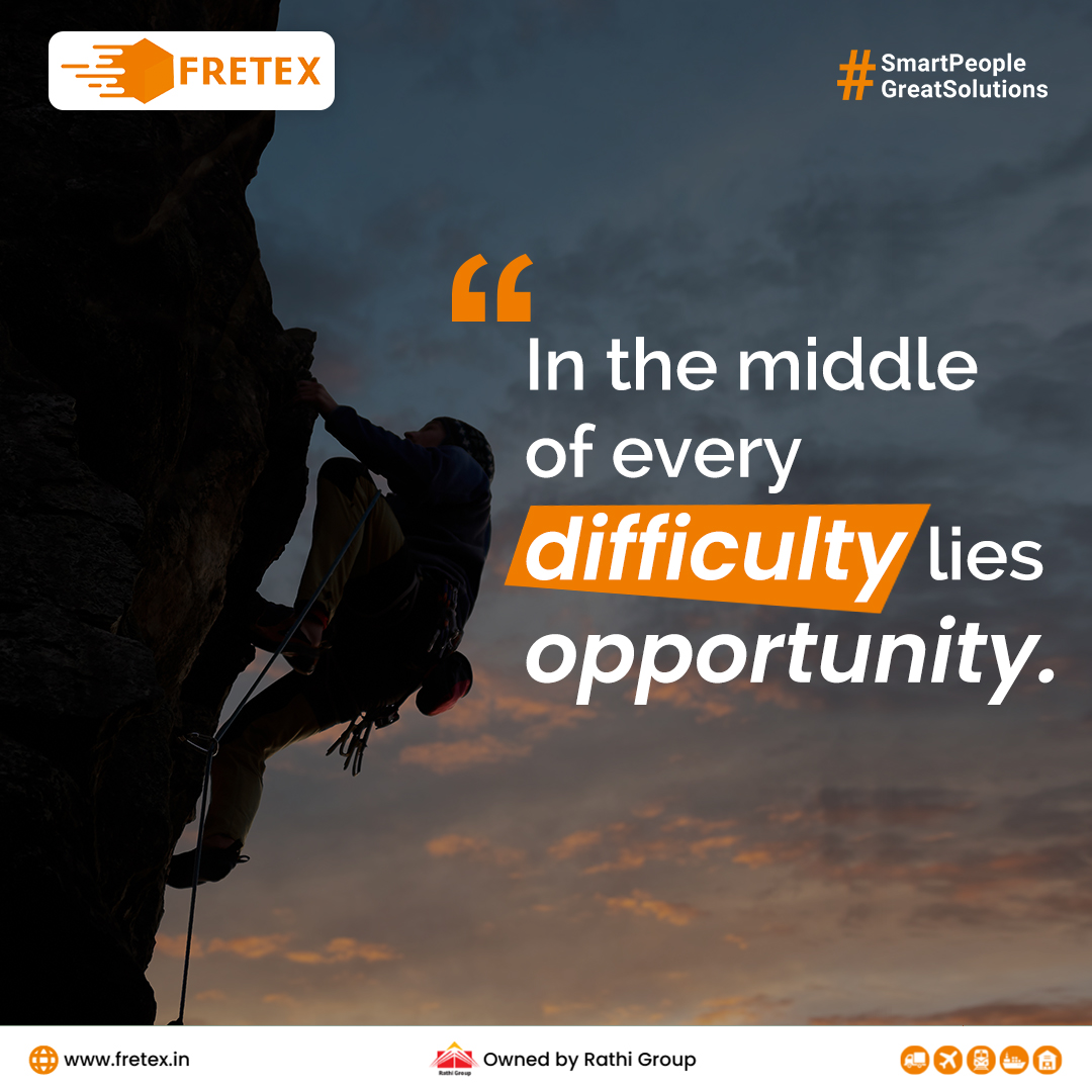 #MondayMotivation With #Determination and full #focusonthegoal, you can easily navigate difficulties & uncover the #hiddenopportunities within obstacles for #growth & #achievement. 

#motivationmonday #navigatedifficulties #innerstrength #strongbelief #chasedream #fretexlogistics