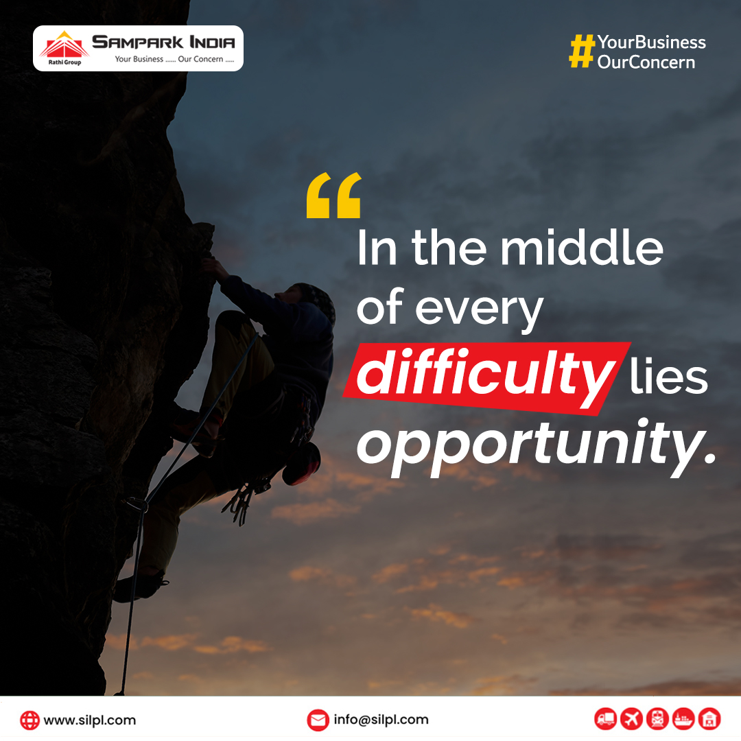#MondayMotivation With #Determination and full #focusonthegoal, you can easily navigate difficulties & uncover the hidden #opportunities within obstacles for #growth & #achievement. 

#motivationmonday #focusondream #innerstrength #strongbelief #chasedream #samparkindialogistics