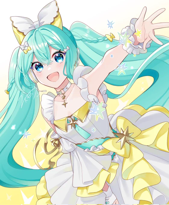 描き初め 皆さんにとって2024年が良い一年でありますように 今年もよろしくお願いします #初音ミク