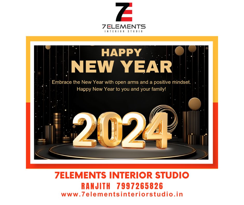 7elementsStudio's tweet photo. Happy New Year! 🎉✨ Wishing you a year filled with beautiful spaces, stylish transformations, and countless moments of joy. Let (https://t.co/pRHRWh3en2) be your guide to creating a home that reflects your unique style! 🏡💖 #NewYearNewStyle https://t.co/ObHZ9FipLx