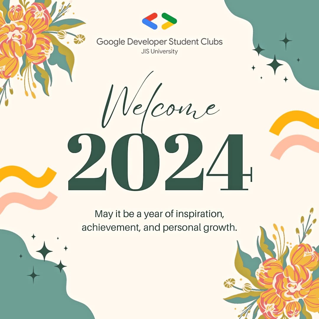 dscjisu's tweet photo. Happy New Year 🎉
to a wonderful community, may this year brings more opportunities and tech innovations..

#HappyNewYear2024 #gdsc #community https://t.co/i8ZgrDkNC0