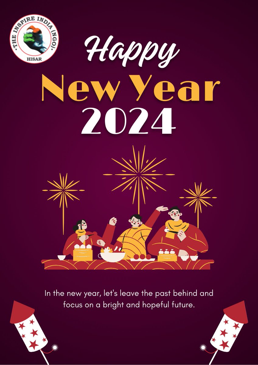 theinspireindia's tweet photo. 🎉🎉'द इंस्पायर इंडिया' परिवार की ओर से नए साल की आप सभी को हार्दिक शुभकामनाएं। ��🎊
टीम द इन्सपायर इंडिया (संस्था) 🇮🇳 
रजि. 01669

@theinspireindia 🇮🇳 
#newyear #newyear2024 #happynewyear  #theinspireindia #tiingo #TeamTII #teamtiingo #socialwork #Celebrations #NewBeginnings https://t.co/P5LapaLZZT