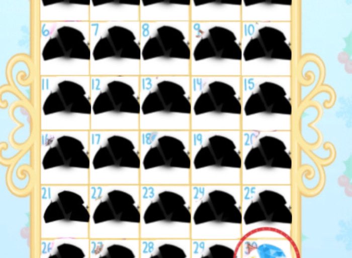 the advent calendar if we got a new year’s update: