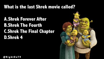 Up next we havea Shrek question..
 #rightontv #trivia #shrek