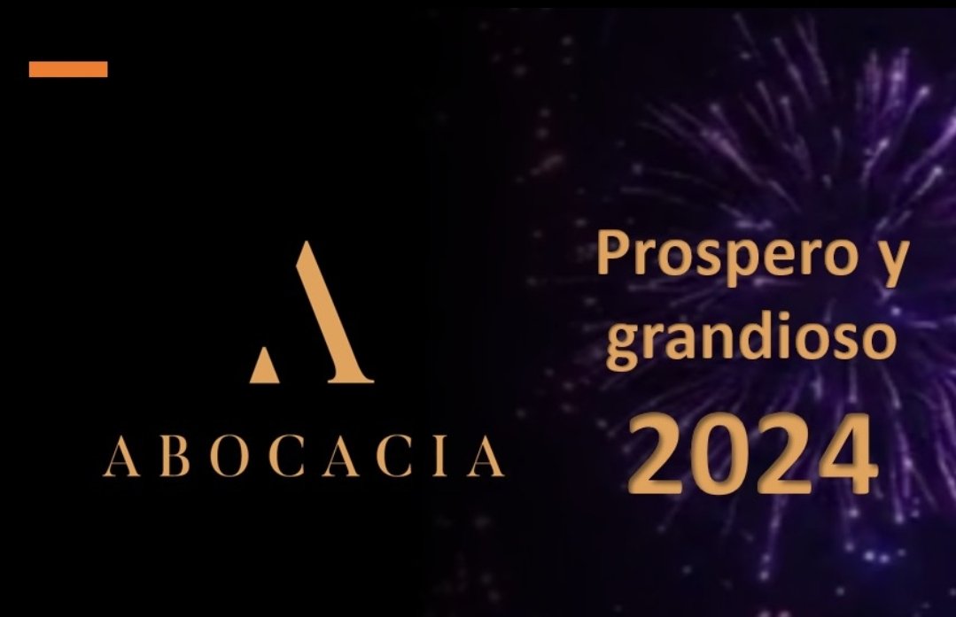 abocacia's tweet photo. Quienes formamos parte de ABOCACIA les deseamos un prospero y grandioso 2024, lleno de metas y objetivos cumplidos https://t.co/iHrdbzYrMe