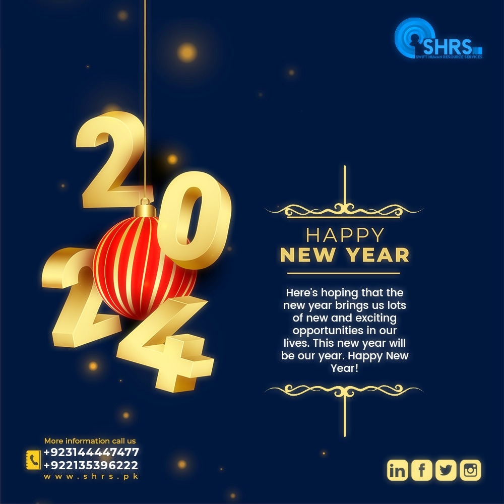 shrs7477's tweet photo. Happy New Year to our incredible team and valued clients! 🎊

Thank you for a remarkable 2023. Wishing everyone success, joy, and prosperity in 2024!

Swift Human Resource Services (SHRS). https://t.co/whFnw9DlSE