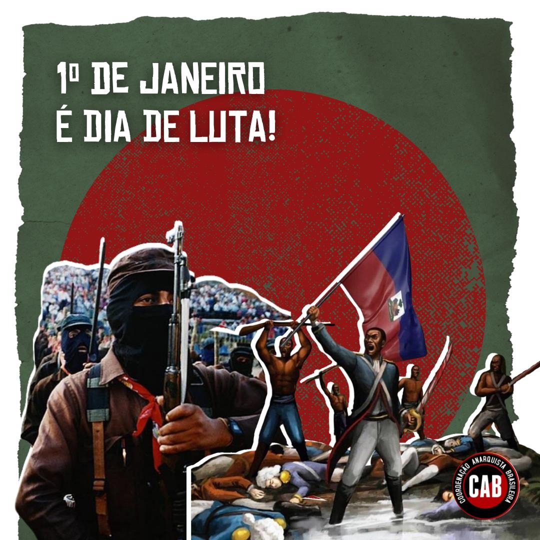 cabanarquista_'s tweet image. 1° de janeiro é dia de luta
