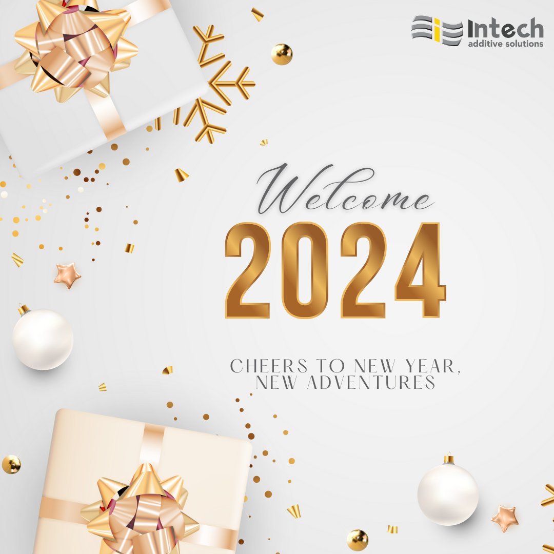 intech_additive's tweet photo. @Intechadditive wishes all a very Happy New Year!

We hope that this year paves new ways for growth, opportunities &amp; success for everyone.

Cheers to a fantastic year ahead! https://t.co/SMFro6N3Al