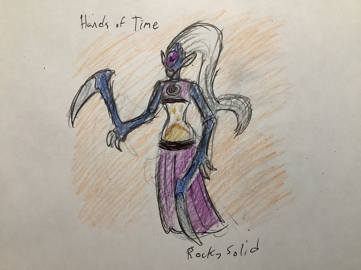 RealRockySolid's tweet photo. Hands of Time is a Cronather from the planet Dunime. Her insides are made of time-manipulating sand. She can use her scythe-like thumbs to slash stuff through time. #Aphmau10 #Ben10 #Bens17th #Omnitrix #Aphmau #AphFeat
@_Aphmau_ @JasonBravura @cartoonnetwork @ManOfActionEnt https://t.co/upzbvL2CJt