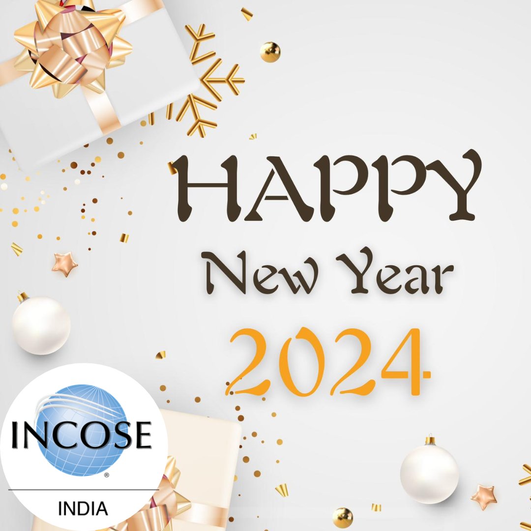 INCOSE India Chapter wishing you all a very Happy and Prosperous New year 2024🎉🎆