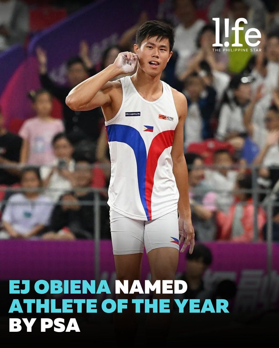 EJ Obiena has been recognized as the Athlete of the Year by the San Miguel Corporation-Philippine Sportswriters Association. READ: bitly.ws/38jqa