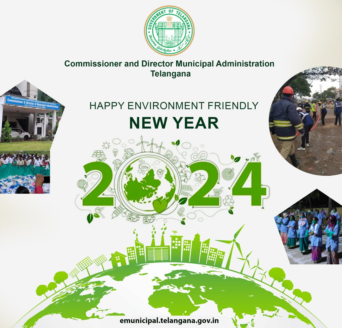 Let's sprout into a greener 2024! Wishing you a Happy 2024 filled with flourishing resolutions and blooming environmental awareness. #GreenNewYear ♻️ #HappyNewYear2024 @harichandanaias