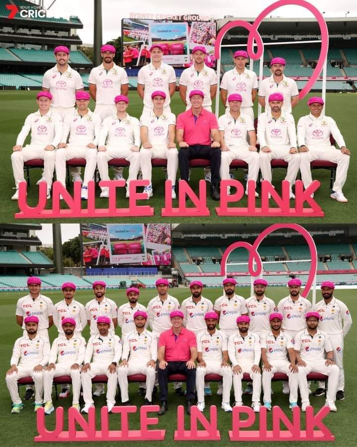 KhattakSahbb's tweet photo. Pink 🩷 week.
Can Pakistan win the last test
#AUSvsPAK https://t.co/VSrFYamxes