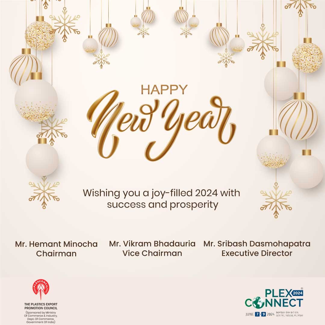 Plexconcil's tweet photo. May your days be filled with love, your heart with hope, and your journey with unforgettable adventures.
Happy New Year!
#PlexConcil #PlexConnect #PlasticExport #PlasticsTechnology #HappyNewYear2024 https://t.co/IH7heLwq56