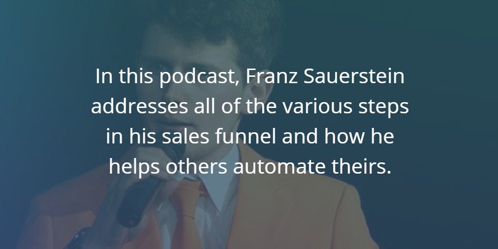 What parts of your #funnel should be automated? How can you create urgency without building extensive “limited time offer” workflows? Is it possible to give even better service with less person to person contact? I gave the answers in this #DYF #podcast: doubleyourfreelancing.com/season-2-franz…