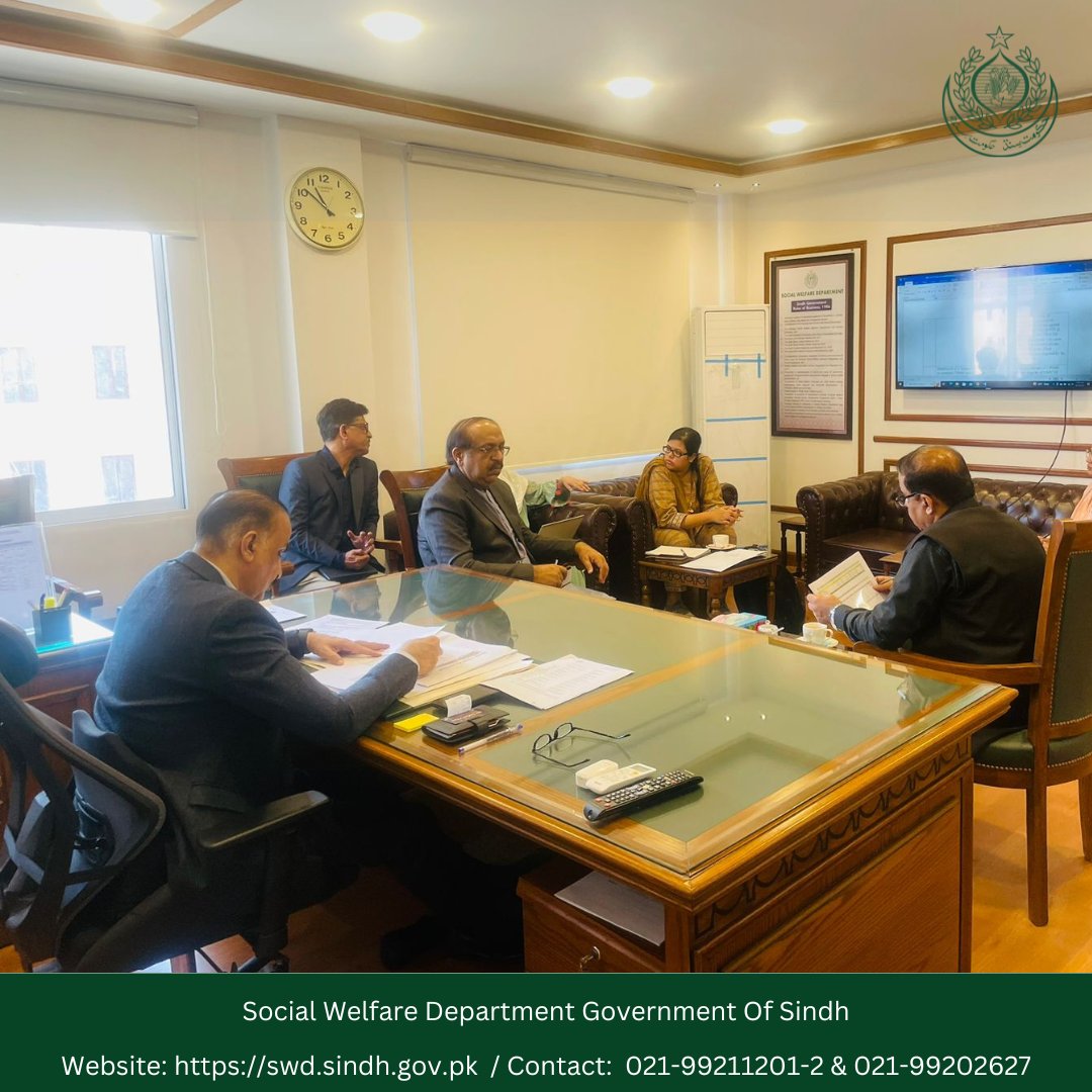 Swdsindh's tweet photo. Review of Child Protection Plan in a meeting chaired by Secretary Social Welfare. Thanks to all contributors – DG Child Protection, Additional Secretary SWD, Director Operations SCPA, PSO to the Secretary, and Assistant Director CPIMS. https://t.co/VssJ5LIfkH