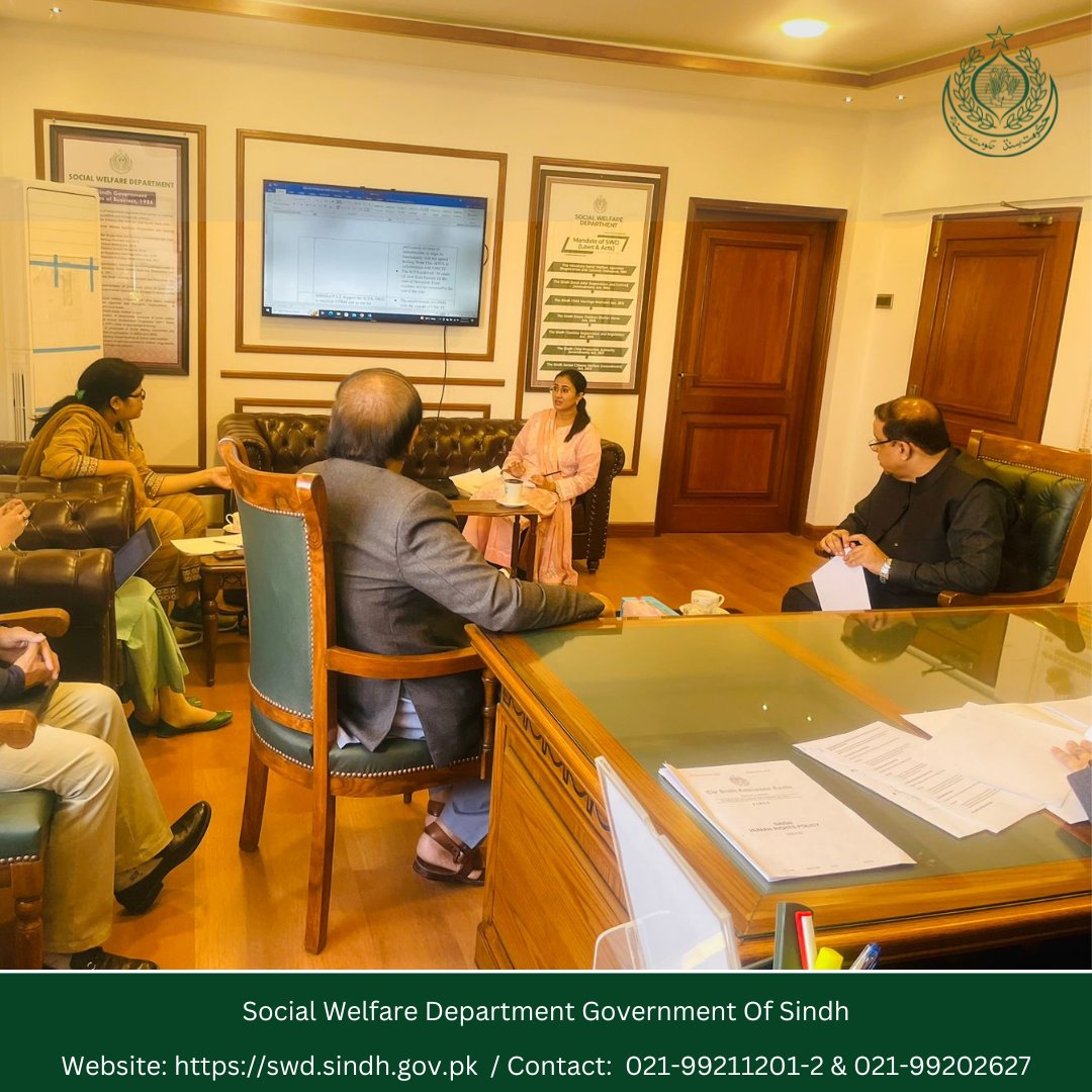 Swdsindh's tweet photo. Review of Child Protection Plan in a meeting chaired by Secretary Social Welfare. Thanks to all contributors – DG Child Protection, Additional Secretary SWD, Director Operations SCPA, PSO to the Secretary, and Assistant Director CPIMS. https://t.co/VssJ5LIfkH