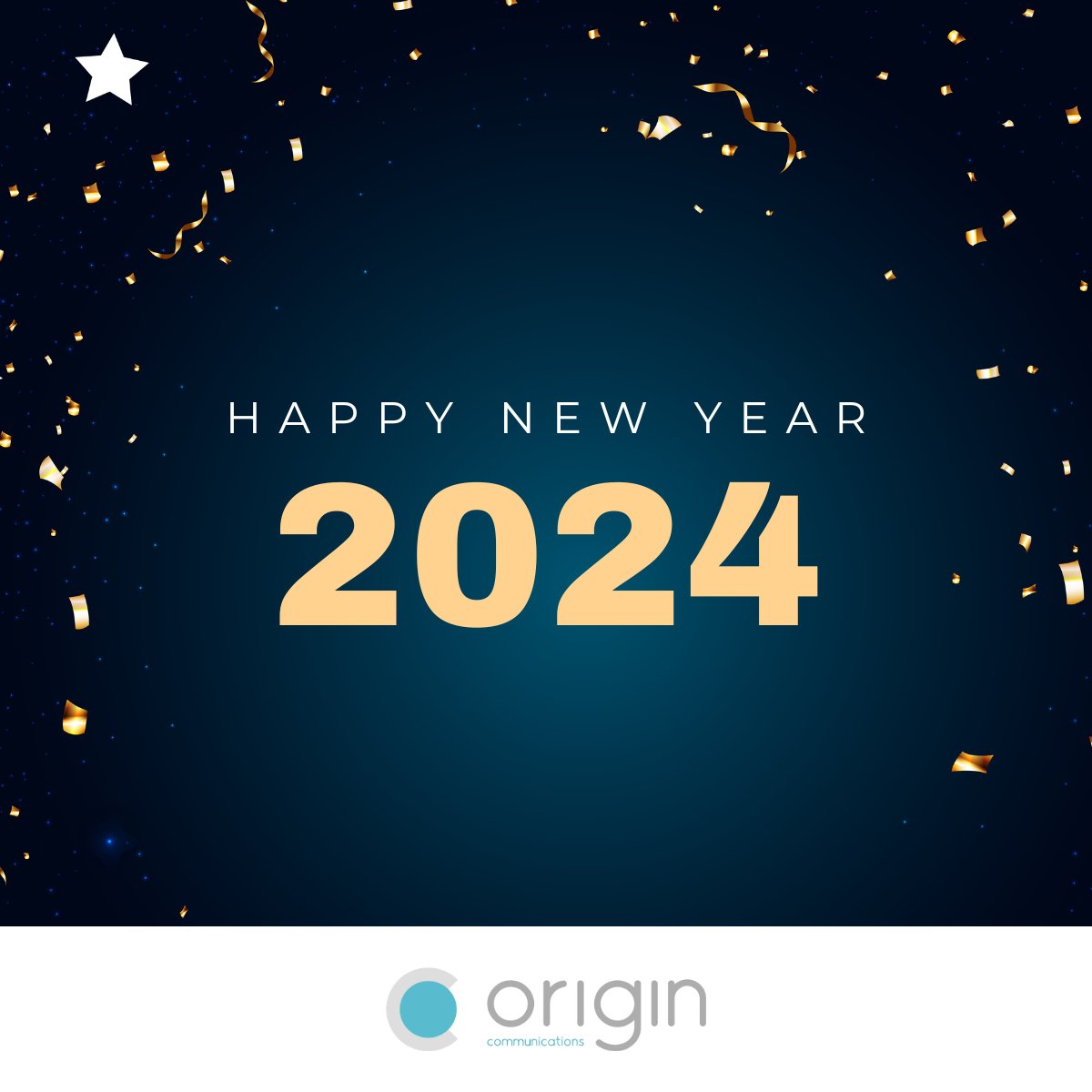 PAverley's tweet image. Wishing everyone a very Happy New Year! 

#OriginComms #NewYear #2024