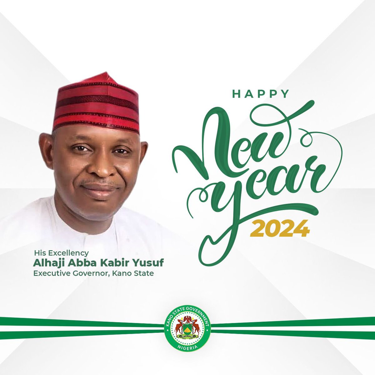 Kyusufabba's tweet photo. I congratulate and rejoice with the good people of Kano State on this Day. 

It is my ardent hope that this new year will usher in unprecedented prosperity for our dear state. 

Our administration shall continue to prioritise the needs of our people for the collective development of Kano State. - AKY