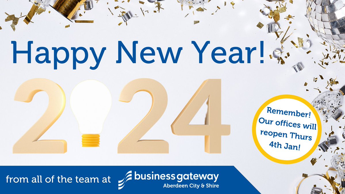 Happy New Year from our team! 🎉 May the coming year bring joy, success, and exciting opportunities to you and your business! Our offices reopen on Thursday, 4th January, ready for you to embark on another year of collaboration and growth! 🚀🥂 #HappyNewYear #NewBeginnings
