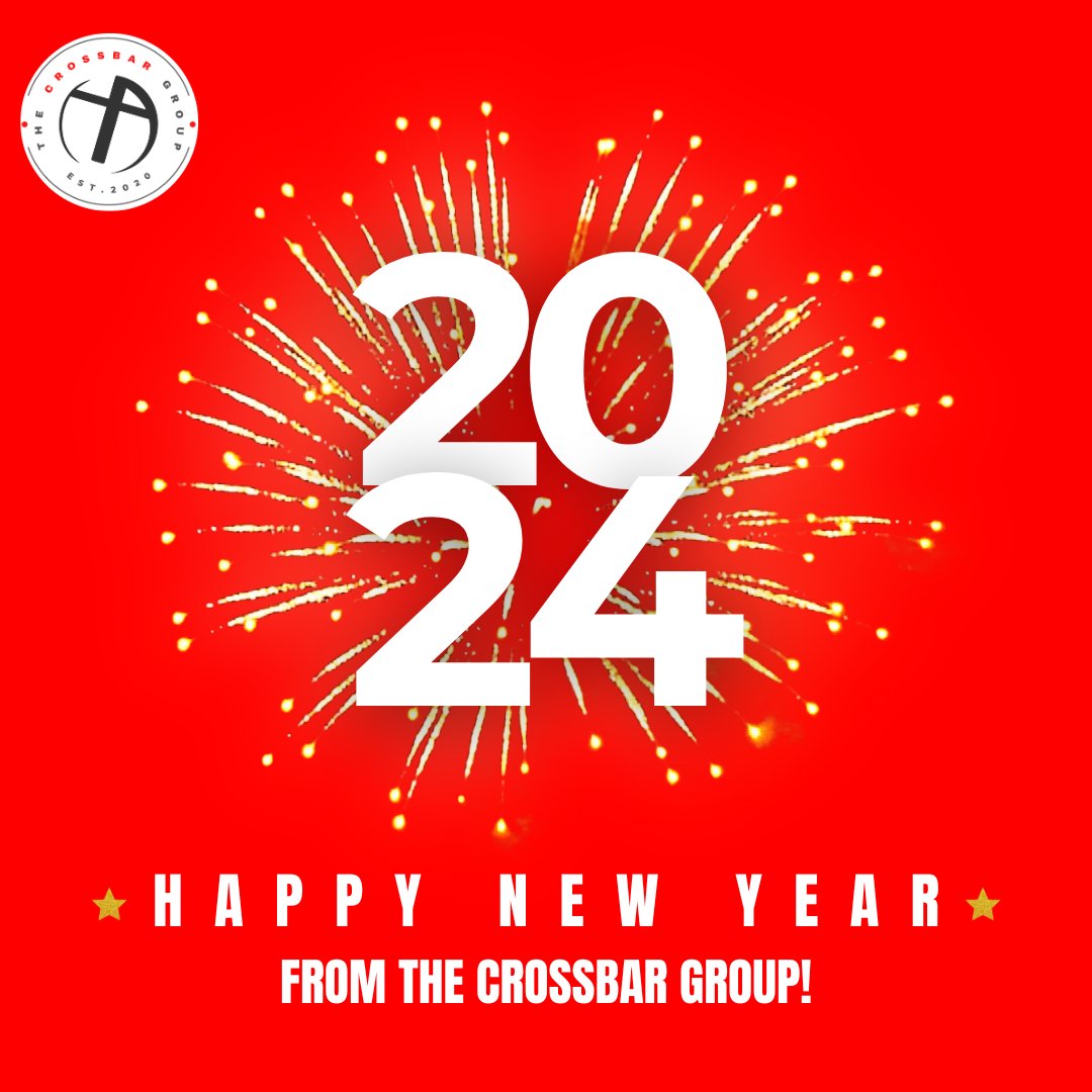 Happy New Year! 🌟 From all of the team here at The Crossbar Group, we wish you all the best for 2024! #TheCrossbarGroup