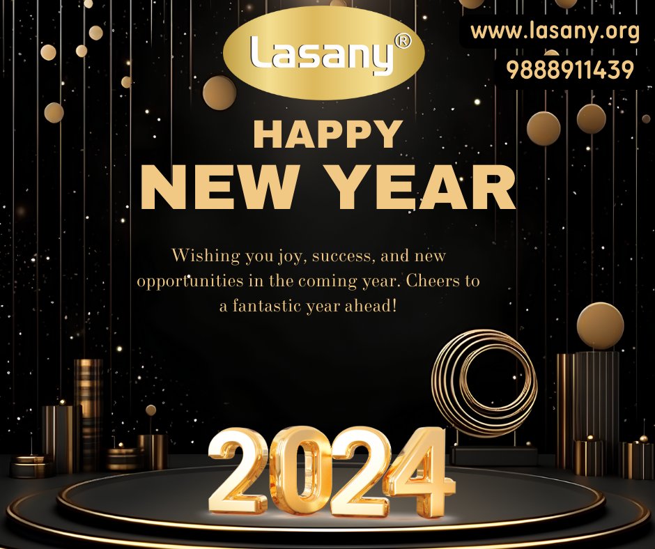 Happy New Year 2024! 🎉🎉#happynewyear #newyearseve #holidays #2024 #celebrate #lasanyinternational #laboratory #research #newyearresolutions #NewYear2024