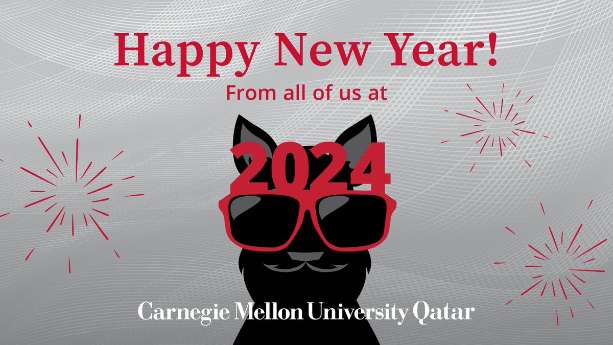 Happy New Year from all of us at CMU-Q! 🎉
