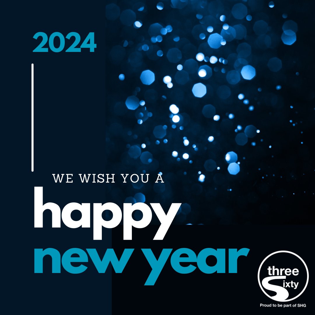 We wish you a happy new year from all of us at Three Sixty!