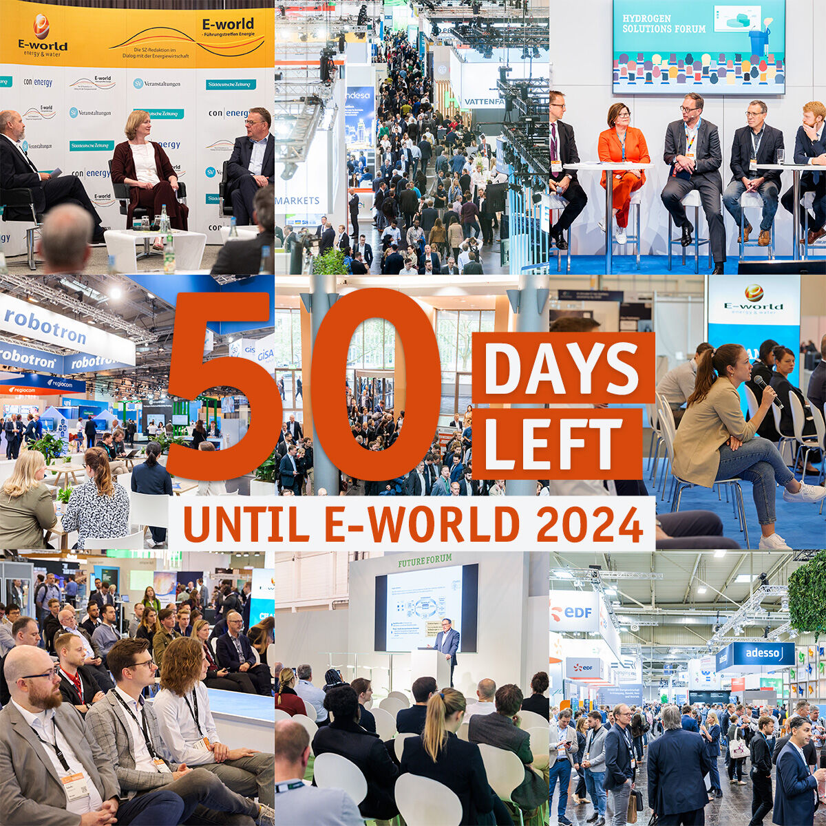 🎇Happy New Year! 🎉As we are back to our traditional date this year, the final stretch of our preparations begins now: In 50 days we will be opening the Essen exhibition halls for you again! We are already looking forward to welcoming you and our exhibitor to #Eworld24! 🧡