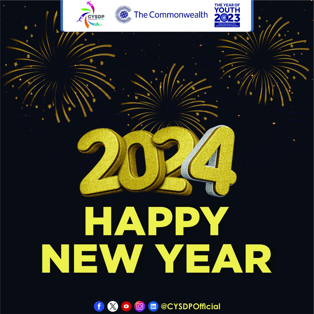 Embrace the New Year with courage, wisdom, and a commitment to positive change. Here's to a year of growth, success, and fulfillment with CYSDP! 🌟
 #NewYearWishes #CYSDP