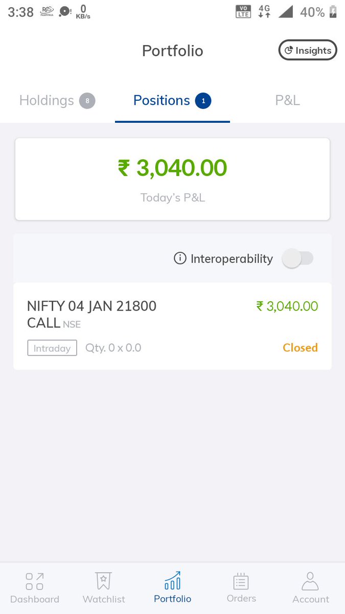 SheluChoudhary's tweet photo. New Year Gift 😂

Only 1 Trade Today , Agar Orr Trade karta to Shyd Green ke jagah Red hota 

#NoOvertrade https://t.co/C768Ig6C19