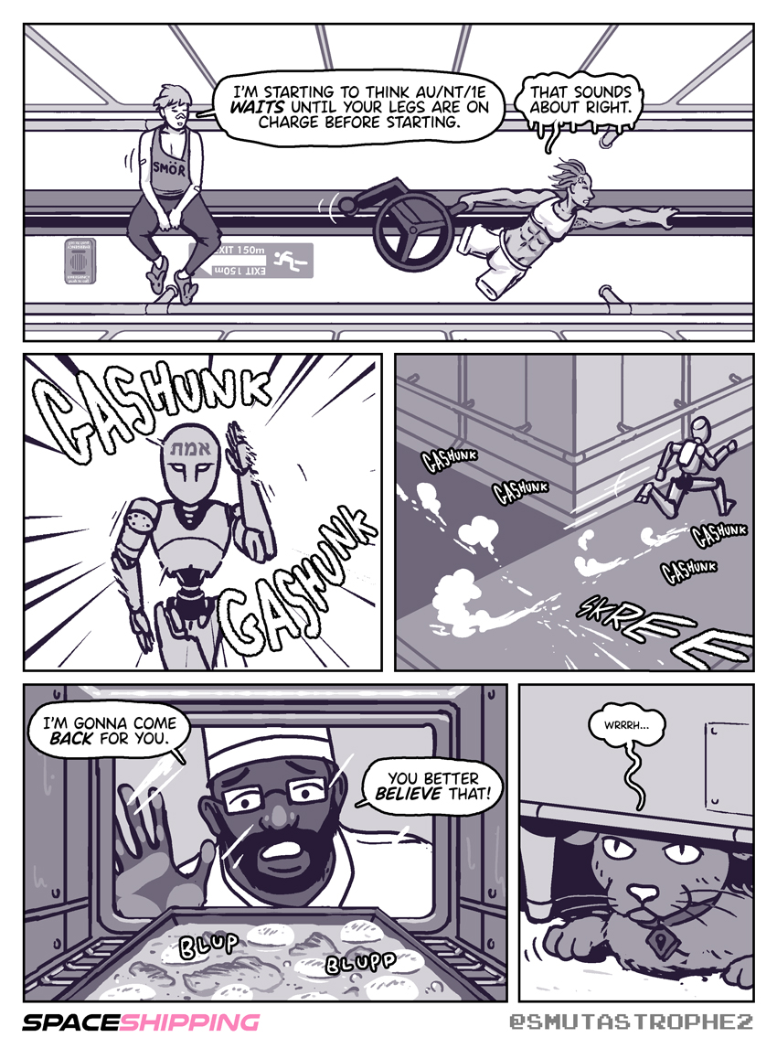 Smutastrophe2's tweet photo. One last treat before the end of the year - the first four pages of the next SpaceShipping story, "Drill"!
Trying some new workflow with this one, hope you enjoy. https://t.co/bRBaYO3Nsd