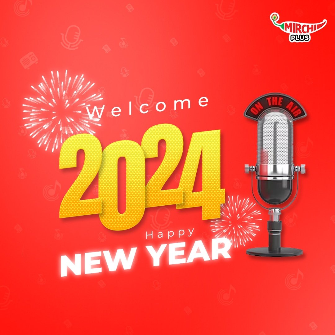 Team Mirchi Telugu wishing you all a very happy new year 2024 🌶💥🧿 We promise you that we will entertain you by giving diverse content all through the year stay tuned #memuchalahotguru😁🌶 #mirchitelugu #happynewyear #newyearresolution #celebration #telugu #partytime #music