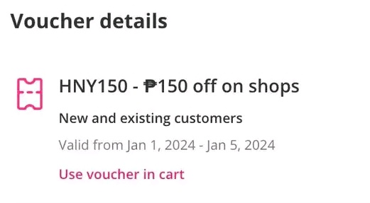 Food Panda Voucher Today 🐼
Claim Here: bit.ly/3H1JRF2

CODE: HNY150
✅₱150 off / min. order ₱699 
✅ valid until January 5, 2024

➡ more vouchers here: bit.ly/3H1JRF2